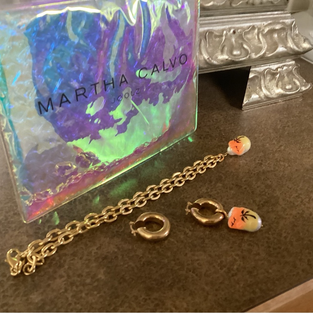 Martha Calvo Earrings and Necklace